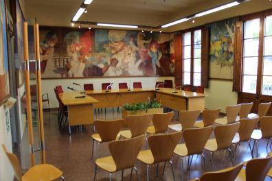 Sala d'actes de l'Ajuntament de Tiana. Foto: tiana.cat