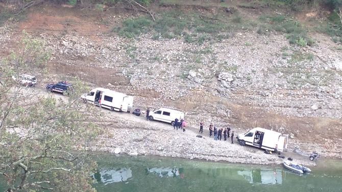 Els Mossos han trobat dos cadàvers al pantà de Susqueda. Foto: 3/24