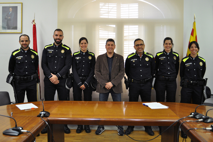La policia local de Sant Vicenç incorpora nous agents. Foto: Aj. SVM