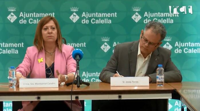 Montserrat Candini - Josep Torres. Foto: RTV Calella