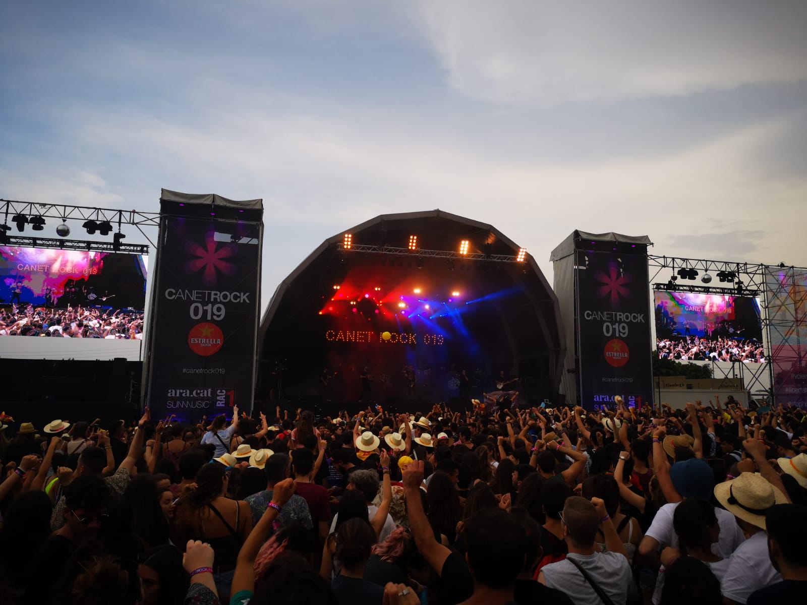 Escenari del Canet Rock 2019, al Pla d'en Sala. Foto: Marina Alaminos