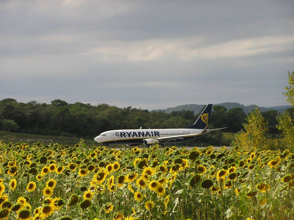 Un avió de Ryanair a Vilobí