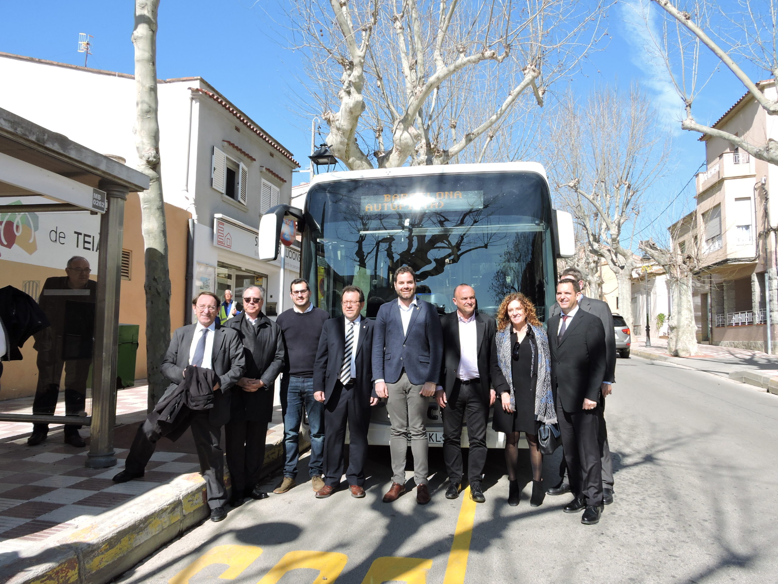 Presentació de les millores del servei de bus entre Alella, Teià, El Masnou i Barcelona