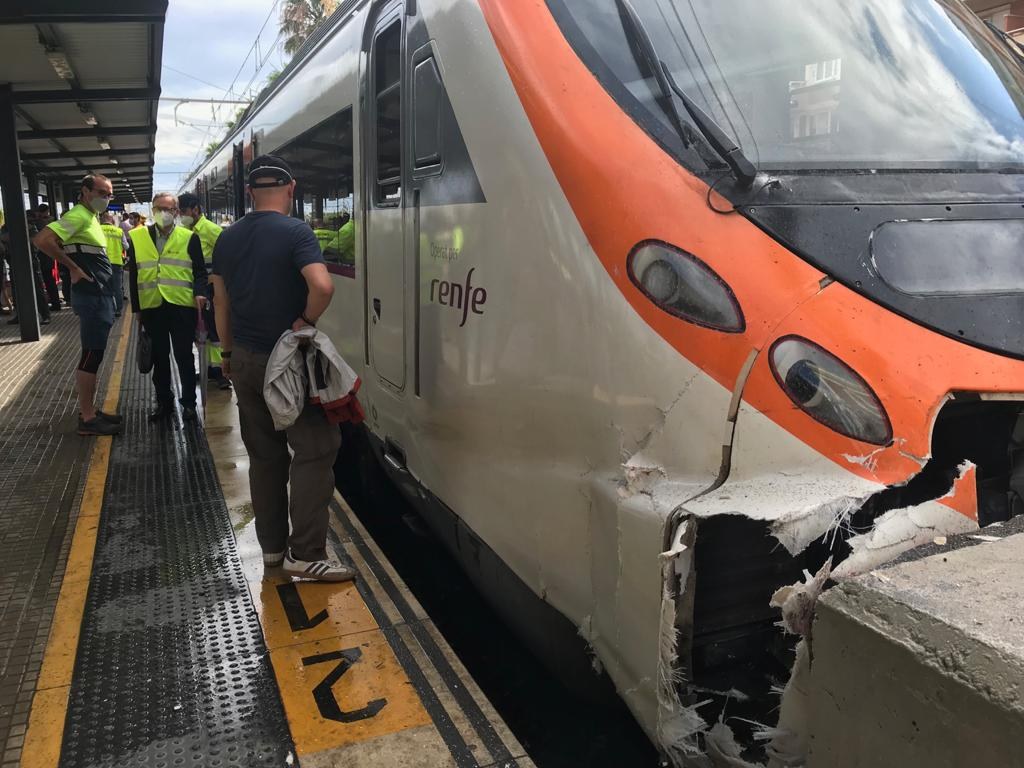 Accident tren Mataró 2020