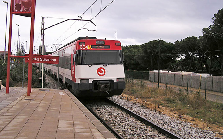 conveni Adif Santa Susanna línia ferroviària